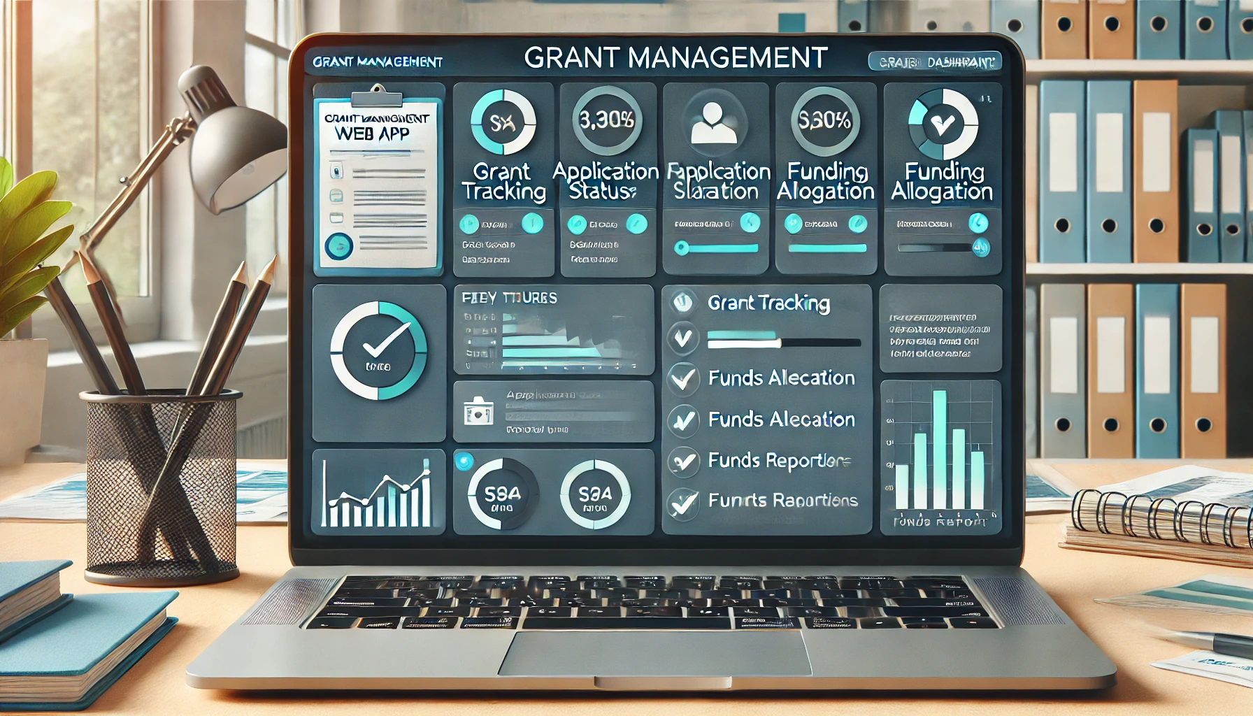 Grant Management Dashboard Interface
